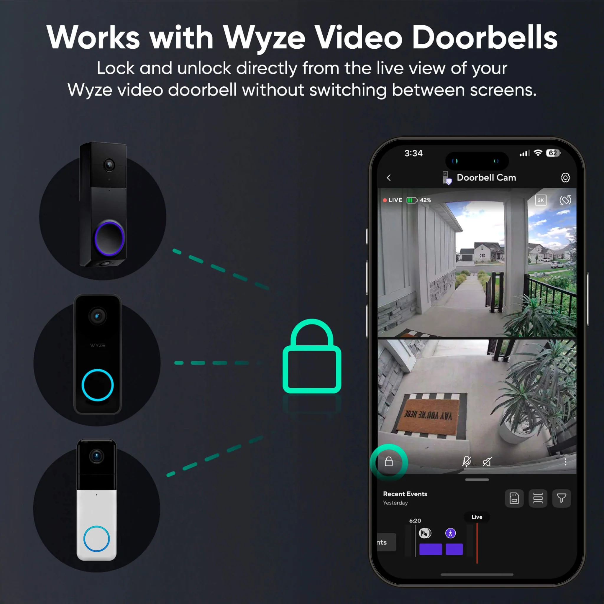 Battery Video Doorbell + Palm Lock - Image 15