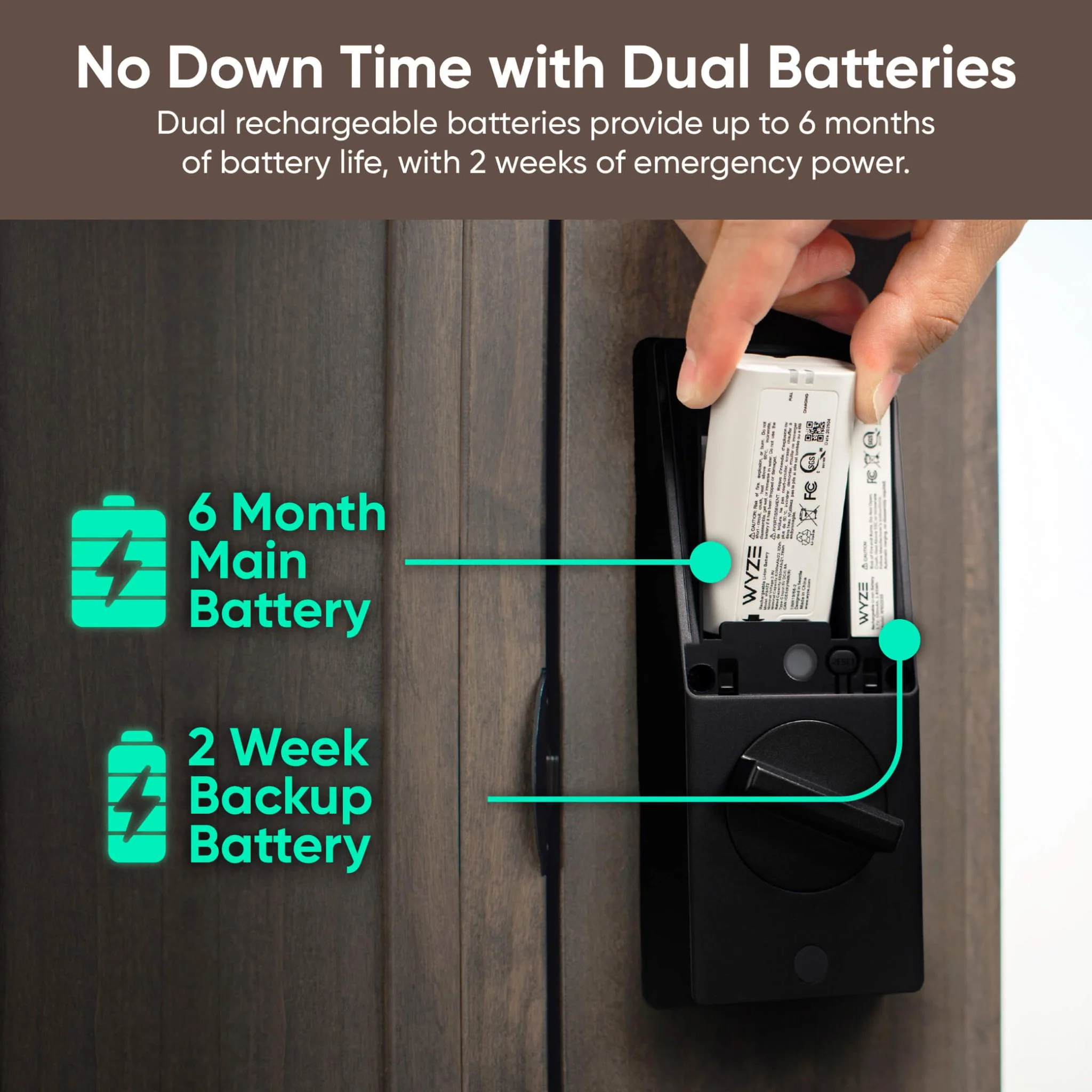 Battery Video Doorbell + Palm Lock - Image 4