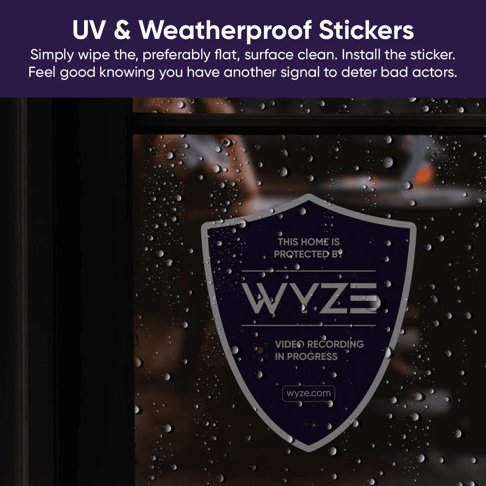 Wyze Security Reflective Sticker - Image 3